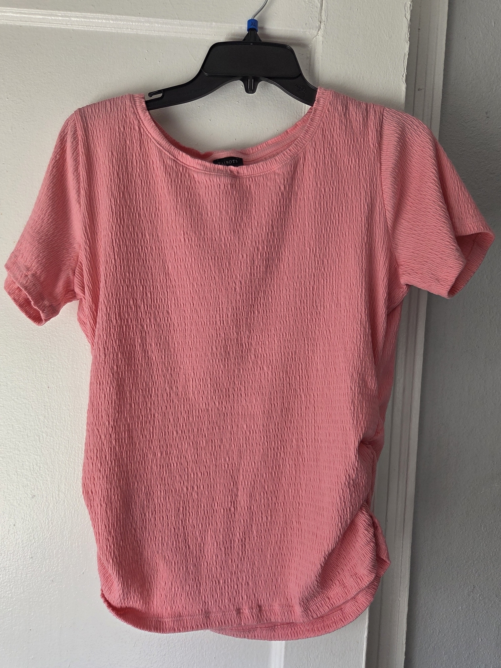 Women’s Pink Short-Sleeve Crewneck Top